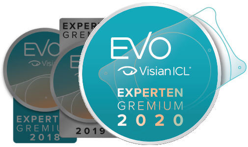 ICL Experten Gremium Siegel 2018,2019 und 2020 für Dr. Parasta, Augenzentrum München